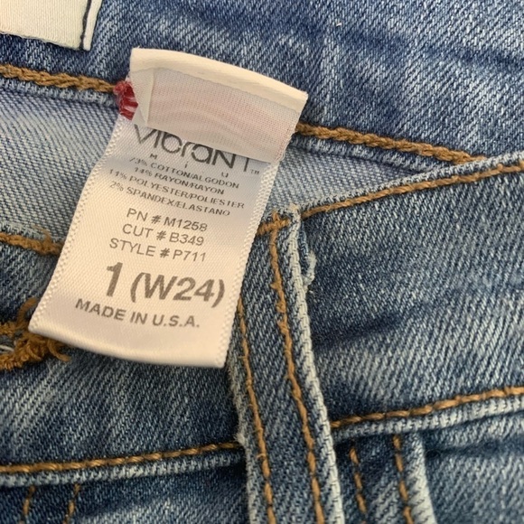 Vibrant Ripped Jeans Size 1 (W24) - Picture 3 of 3